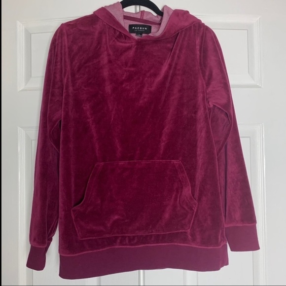 PacSun Tops - Pacsun Velour Oversized Pullover Hoodie
